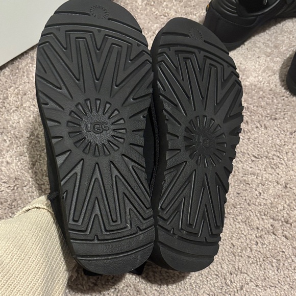 UGG Ultra Minis Black Suede Boots - Picture 3 of 5
